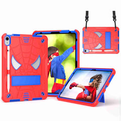 Spider Texture Silicone Hybrid PC Tablet Case with Shoulder Strap, For iPad 10th Gen 10.9 2022, For iPad Pro 11 2021 / Air 5 10.9, For iPad 10.2 2021 / 2020 / 2019, For iPad  mini 2024 / mini 6