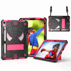 For iPad 10th Gen 10.9 2022 / Black + Rose Red