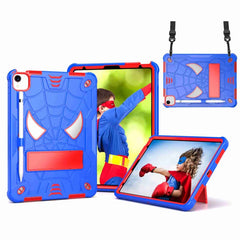 Spider Texture Silicone Hybrid PC Tablet Case with Shoulder Strap, For iPad 10th Gen 10.9 2022, For iPad Pro 11 2021 / Air 5 10.9, For iPad 10.2 2021 / 2020 / 2019, For iPad  mini 2024 / mini 6