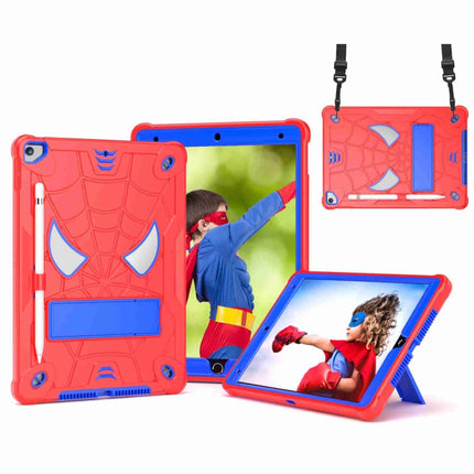 Spider Texture Silicone Hybrid PC Tablet Case with Shoulder Strap, For iPad 10.2 2021 / 2020 / 2019, For iPad mini 6