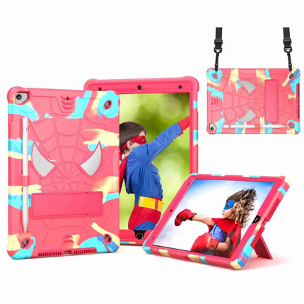 Spider Texture Silicone Hybrid PC Tablet Case with Shoulder Strap, For iPad 10.2 2021 / 2020 / 2019, For iPad mini 6