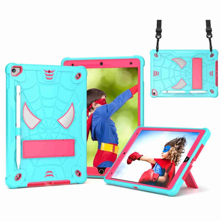 Spider Texture Silicone Hybrid PC Tablet Case with Shoulder Strap, For iPad 10.2 2021 / 2020 / 2019, For iPad mini 6