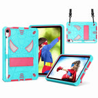 For iPad mini 6 / Mint Green + Rose Red