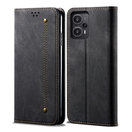 Denim Texture Casual Style Flip Leather Phone Case, For Xiaomi Redmi Note 12 Turbo / Poco F5