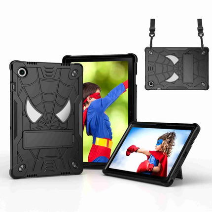 Spider Texture Silicone Hybrid PC Tablet Case with Shoulder Strap
