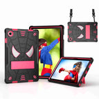 For Samsung Galaxy Tab A8 10.5 2021 / Black + Rose Red