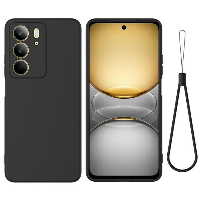 Solid Color Liquid Silicone Dropproof Full Coverage Phone Case, For Realme 14 Pro Lite, For Realme C75x, For Realme P3 Pro, For Realme P3x, For Realme 14 Pro+, For Realme 14 Pro