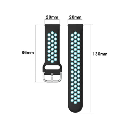 20mm Universal Sports Two Colors Silicone Replacement Strap Watchband