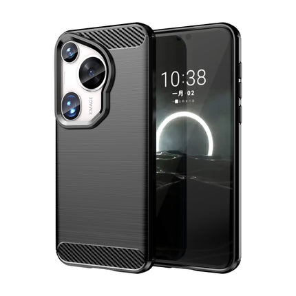 Brushed Texture Carbon Fiber TPU Phone Case, For Huawei Pura 80 Ultra 5G, For Huawei Pura 80 Pro+ 5G, For Huawei Pura 80 Pro 5G, For Huawei Pura 80 5G, For Huawei Mate 70 Pro / 70 Pro+, For Huawei Mate 70, For Huawei Pura 70 Pro / Pura 70 Pro+         ...