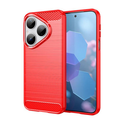 Brushed Texture Carbon Fiber TPU Phone Case, For Huawei Pura 80 Ultra 5G, For Huawei Pura 80 Pro+ 5G, For Huawei Pura 80 Pro 5G, For Huawei Pura 80 5G, For Huawei Mate 70 Pro / 70 Pro+, For Huawei Mate 70, For Huawei Pura 70 Pro / Pura 70 Pro+         ...