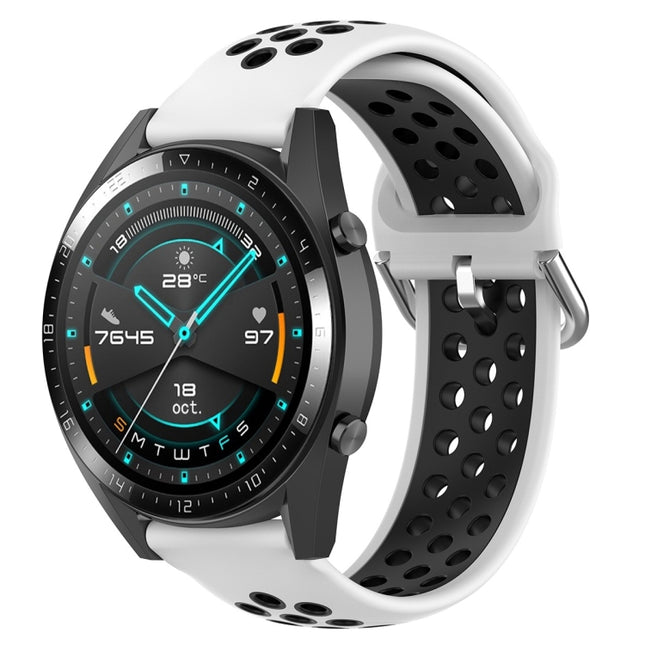 22mm Universal Sports Two Colors Silicone Replacement Strap Watchband
