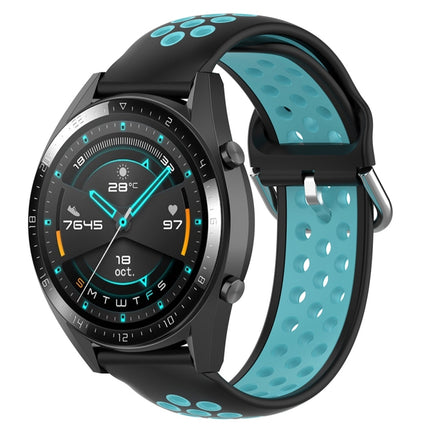 22mm Universal Sports Two Colors Silicone Replacement Strap Watchband