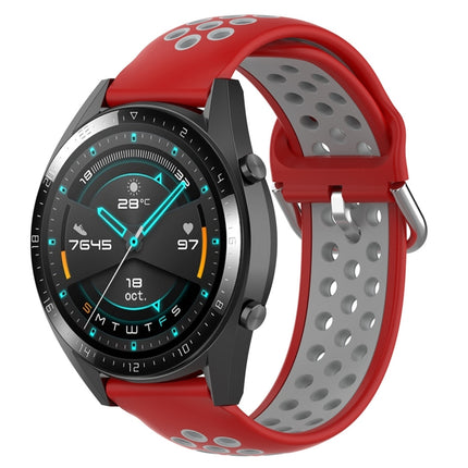 22mm Universal Sports Two Colors Silicone Replacement Strap Watchband
