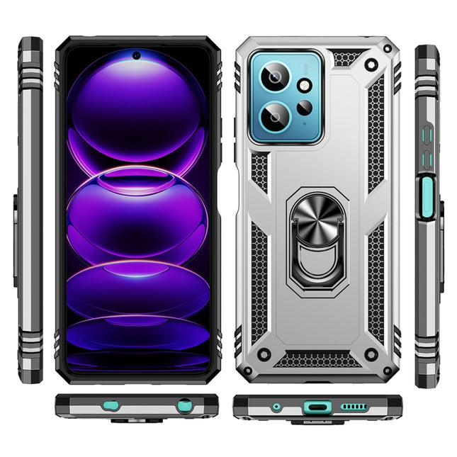 Shockproof TPU + PC Phone Case with Holder, For Xiaomi Redmi Note 12 4G Global