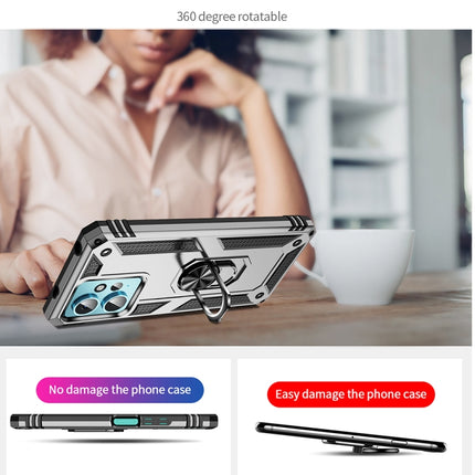 Shockproof TPU + PC Phone Case with Holder, For Xiaomi Redmi Note 12 4G Global