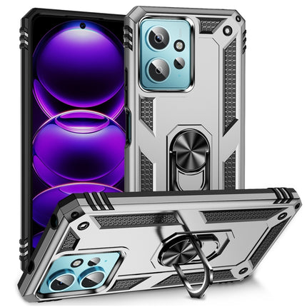 Shockproof TPU + PC Phone Case with Holder, For Xiaomi Redmi Note 12 4G Global