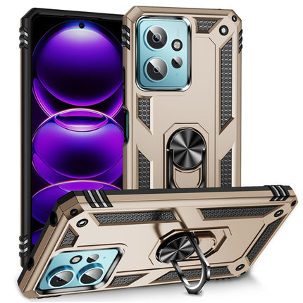 Shockproof TPU + PC Phone Case with Holder, For Xiaomi Redmi Note 12 4G Global