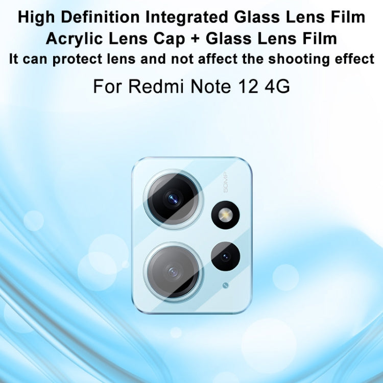 imak Integrated Rear Camera Lens Tempered Glass Film, For Xiaomi Redmi Note 12 4G Global, For Xiaomi Redmi Note 12 Turbo 5G