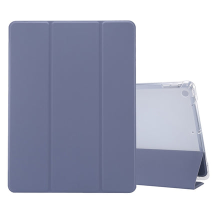 Funda de piel sintética transparente con tapa horizontal, a prueba de golpes, con textura de piel prensada eléctrica de 3 pliegues, con soporte, ranura para bolígrafo y función de suspensión/activación, para iPad 10.2 2021/2020/2019