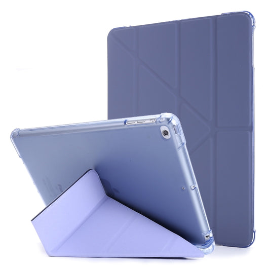 Funda de cuero con tapa horizontal deformable con soporte y portalápices para iPad 9.7 (2018) y (2017) y iPad Air 2