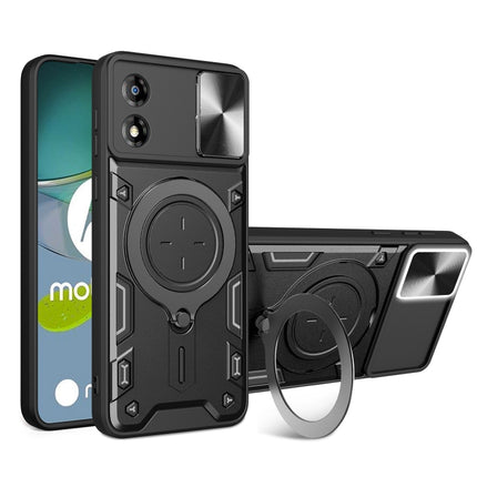 CD Texture Sliding Camshield Magnetic Holder Phone Case, For Motorola Edge 50 Pro Global, For Motorola Moto G24 Power, For Motorola Moto E13, For Motorola Moto E22 / E22i