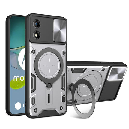 CD Texture Sliding Camshield Magnetic Holder Phone Case, For Motorola Edge 50 Pro Global, For Motorola Moto G24 Power, For Motorola Moto E13, For Motorola Moto E22 / E22i