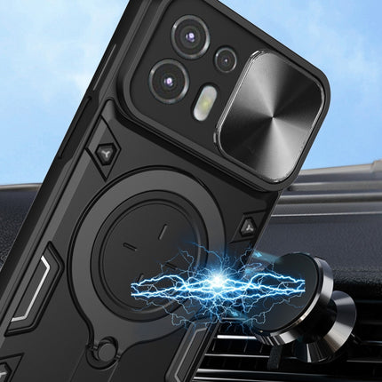 CD Texture Sliding Camshield Magnetic Holder Phone Case, For Motorola Edge 20 Lite, For Motorola Edge 20 Pro, For Motorola Moto G30 / G20 / G10