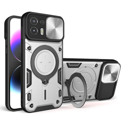 CD Texture Sliding Camshield Magnetic Holder Phone Case, For Motorola Edge 20 Lite, For Motorola Edge 20 Pro, For Motorola Moto G30 / G20 / G10