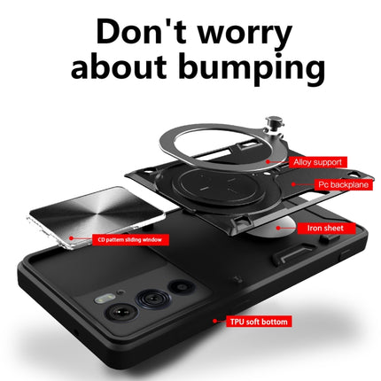 CD Texture Sliding Camshield Magnetic Holder Phone Case, For Motorola Edge 30 Pro, For Motorola Moto E20 / E30 / E40, For Motorola Edge 20 Lite, For Motorola Edge 20 Pro