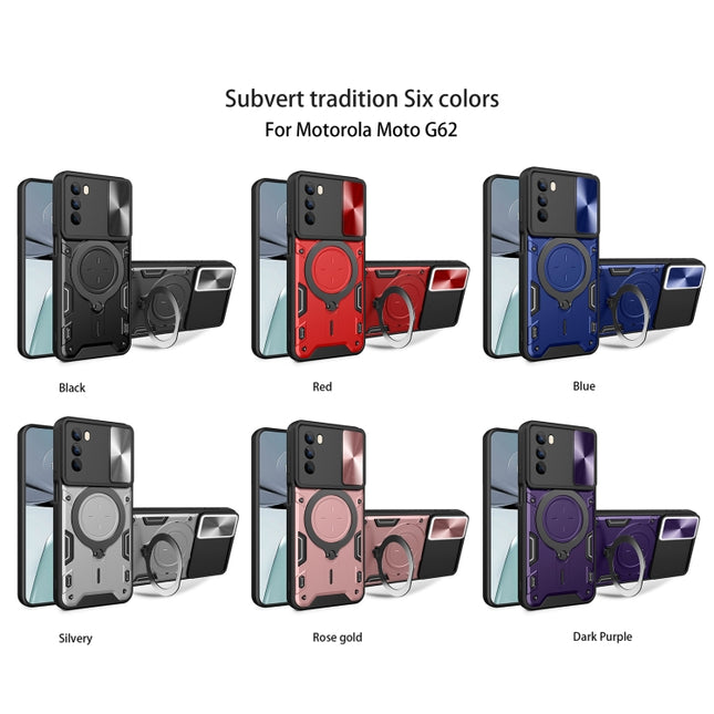 CD Texture Sliding Camshield Magnetic Holder Phone Case, For Motorola Moto G62, For Motorola Edge 30 Ultra, For Motorola Moto G22 / E32, For Motorola Edge 30