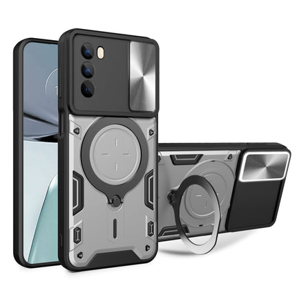 CD Texture Sliding Camshield Magnetic Holder Phone Case, For Motorola Edge 30 Neo, For Motorola Moto G62, For Motorola Edge 30 Ultra, For Motorola Moto G22 / E32