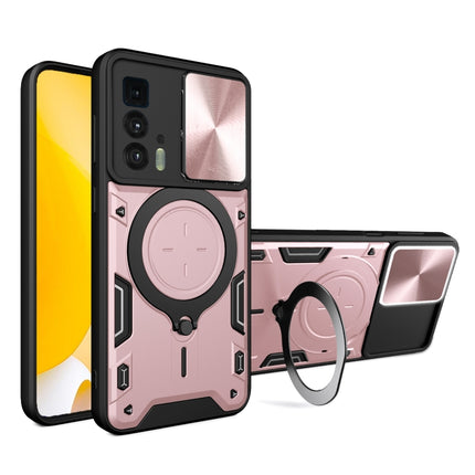 CD Texture Sliding Camshield Magnetic Holder Phone Case, For Motorola Edge 20 Lite, For Motorola Edge 20 Pro, For Motorola Moto G30 / G20 / G10