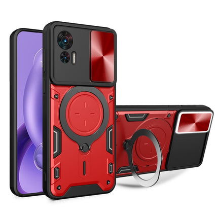 CD Texture Sliding Camshield Magnetic Holder Phone Case, For Motorola Edge 30 Fusion, For Motorola Edge 30 Neo, For Motorola Moto G62, For Motorola Edge 30 Ultra