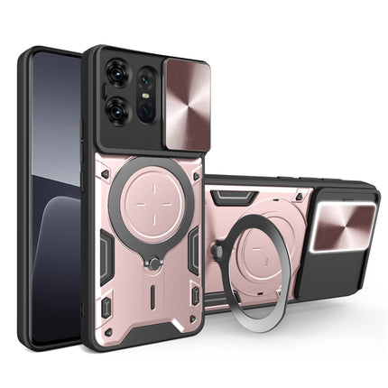 CD Texture Sliding Camshield Magnetic Holder Phone Case, For Motorola Edge 50 Pro Global, For Motorola Moto G24 Power, For Motorola Moto E13, For Motorola Moto E22 / E22i