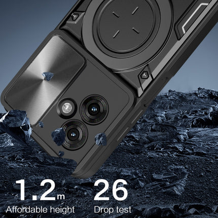 CD Texture Sliding Camshield Magnetic Holder Phone Case, For Motorola Moto G55, For Motorola Edge 50 Neo, For Motorola Moto G85, For Motorola Edge 50 Pro Global