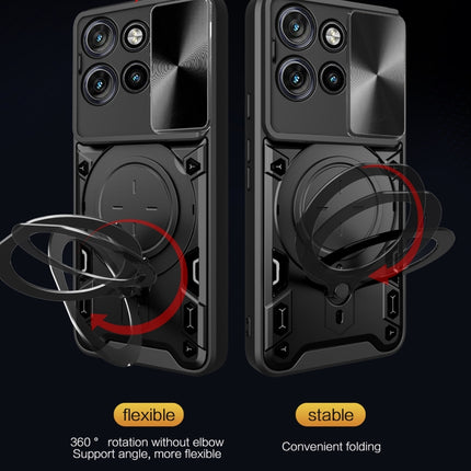 CD Texture Sliding Camshield Magnetic Holder Phone Case, For Motorola Edge 50 Neo, For Motorola Moto G85, For Motorola Edge 50 Pro Global, For Motorola Moto G24 Power