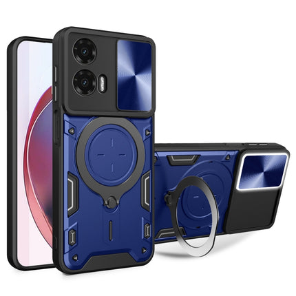 CD Texture Sliding Camshield Magnetic Holder Phone Case, For Motorola Moto G35, For Motorola Moto G55, For Motorola Edge 50 Neo, For Motorola Moto G85