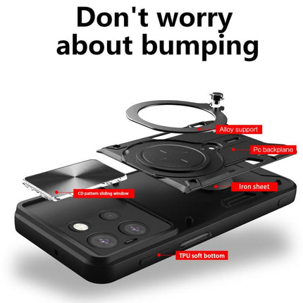 CD Texture Sliding Camshield Magnetic Holder Phone Case, For Motorola Moto G 2025, For Motorola Moto G75 5G, For Motorola Moto G35, For Motorola Moto G55