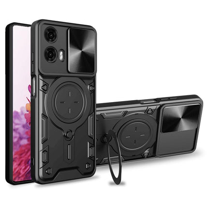 CD Texture Sliding Camshield Magnetic Holder Phone Case, For Motorola Edge 50 Neo, For Motorola Moto G85, For Motorola Edge 50 Pro Global, For Motorola Moto G24 Power