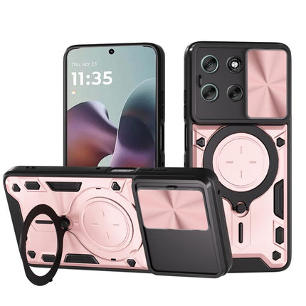 CD Texture Sliding Camshield Magnetic Holder Phone Case, For Motorola Moto G56 5G, For Motorola Moto G05, For Motorola Moto G 2025, For Motorola Moto G75 5G
