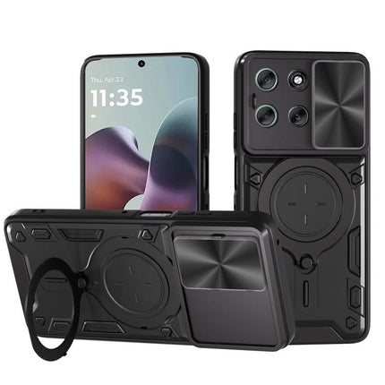 CD Texture Sliding Camshield Magnetic Holder Phone Case, For Motorola Edge 70 5G, For Motorola Moto G56 5G, For Motorola Moto G05, For Motorola Moto G15