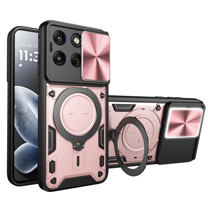 CD Texture Sliding Camshield Magnetic Holder Phone Case, For Motorola Edge 70 Fusion 5G, For Motorola Signature 5G, For Motorola Moto G67 Power 5G, For Motorola Edge 70 5G