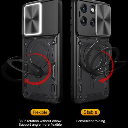 CD Texture Sliding Camshield Magnetic Holder Phone Case, For Motorola Edge 70 Fusion 5G, For Motorola Signature 5G, For Motorola Moto G67 Power 5G, For Motorola Edge 70 5G