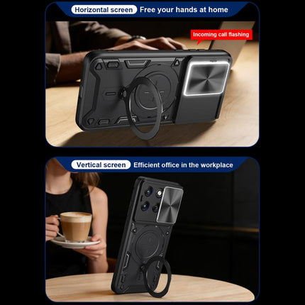 CD Texture Sliding Camshield Magnetic Holder Phone Case, For Motorola Edge 70 Fusion 5G, For Motorola Signature 5G, For Motorola Moto G67 Power 5G, For Motorola Edge 70 5G