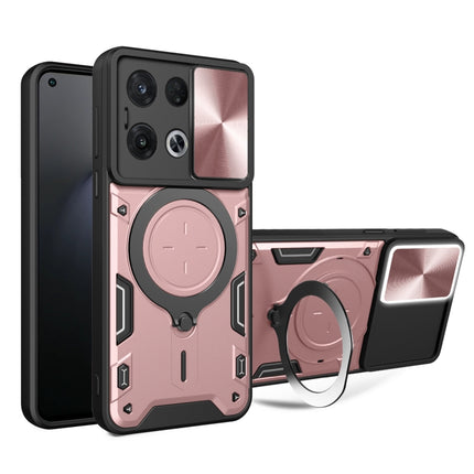 CD Texture Sliding Camshield Magnetic Holder Phone Case, For OPPO Reno8 Pro 5G, For OPPO Reno8 5G, For OPPO Reno7 4G / F21 Pro 4G, For OPPO Reno7 5G