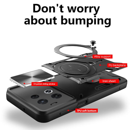 CD Texture Sliding Camshield Magnetic Holder Phone Case, For OPPO Reno8 Pro 5G, For OPPO Reno8 5G, For OPPO Reno7 4G / F21 Pro 4G, For OPPO Reno7 5G