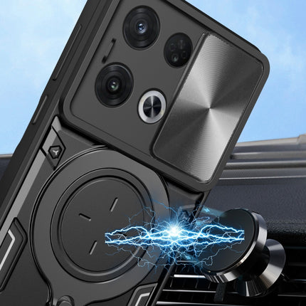 CD Texture Sliding Camshield Magnetic Holder Phone Case, For OPPO Reno8 Pro 5G, For OPPO Reno8 5G, For OPPO Reno7 4G / F21 Pro 4G, For OPPO Reno7 5G