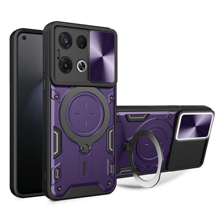CD Texture Sliding Camshield Magnetic Holder Phone Case, For OPPO Reno8 Pro 5G, For OPPO Reno8 5G, For OPPO Reno7 4G / F21 Pro 4G, For OPPO Reno7 5G