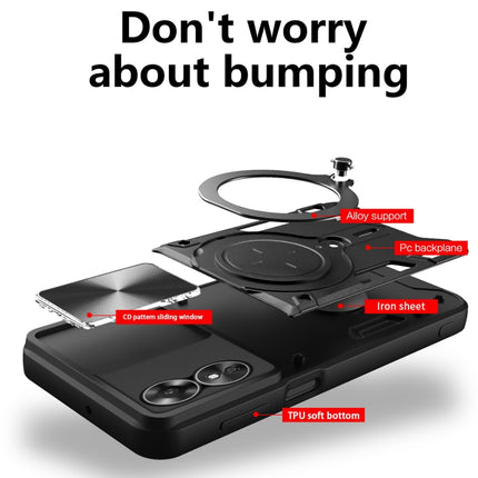 CD Texture Sliding Camshield Magnetic Holder Phone Case, For OPPO Reno8 Pro 5G, For OPPO Reno8 5G, For OPPO Reno7 4G / F21 Pro 4G, For OPPO Reno7 5G