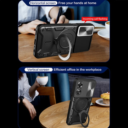 CD Texture Sliding Camshield Magnetic Holder Phone Case, For OPPO Reno8 Pro 5G, For OPPO Reno8 5G, For OPPO Reno7 4G / F21 Pro 4G, For OPPO Reno7 5G